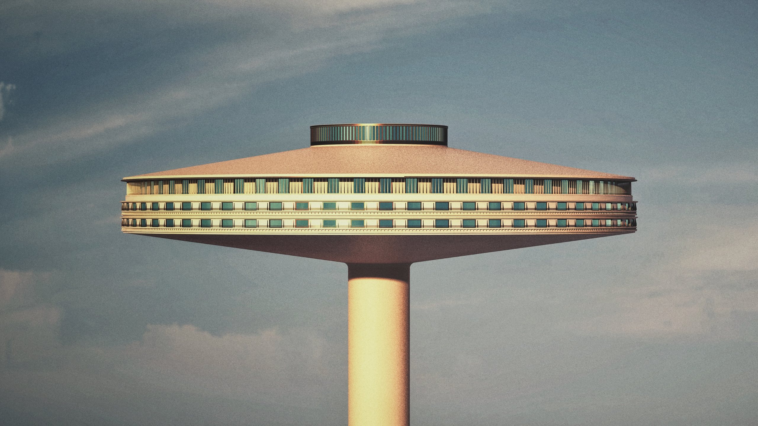3D rendering of surreal architecture